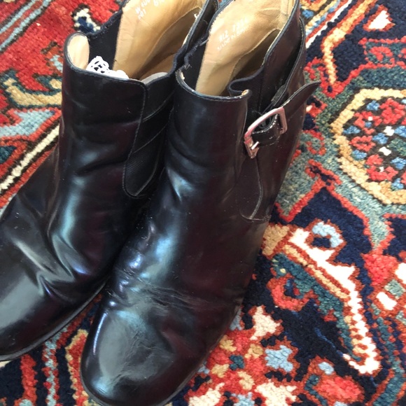Ralph Lauren black leather ankle books Size 8.5M - Picture 4 of 7